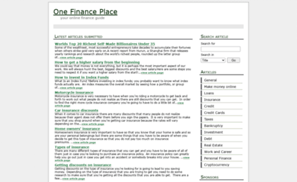 onefinanceplace.com