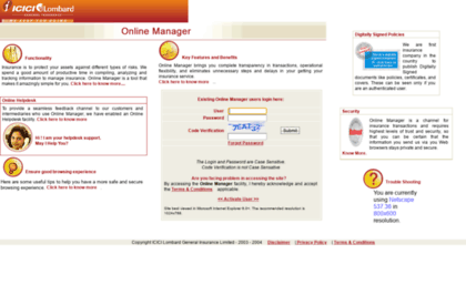 onlinemanager.icicilombard.com