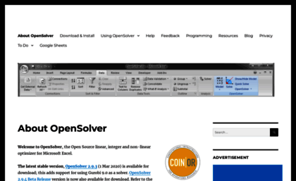 opensolver.org