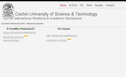 options.cusat.ac.in