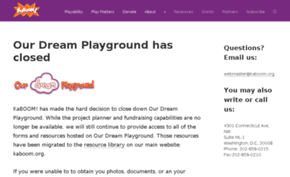 ourdreamplayground.kaboom.org