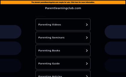 parentlearningclub.com