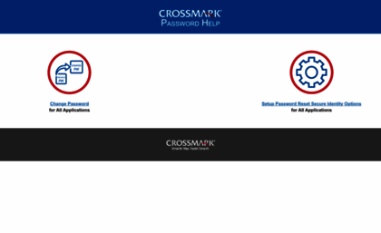 Password.crossmark.com website. CROSSMARK® Password Help.