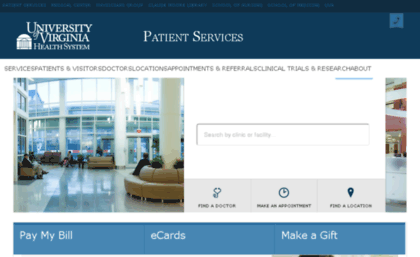 Patients.uvahealth.com website. UVA Health Patient Services — UVA ...