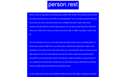person.rest