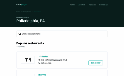 philadelphia.menupages.com