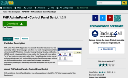 php-adminpanel-control-panel-script.soft112.com