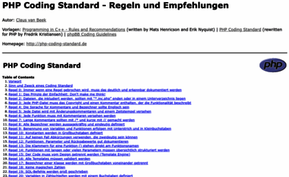 php-coding-standard.de