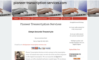 pioneer-transcription-services.com