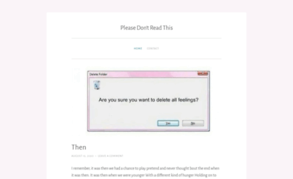 pleasedontreadthis.com