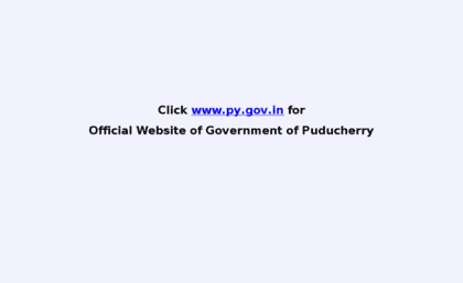 pondicherry.gov.in