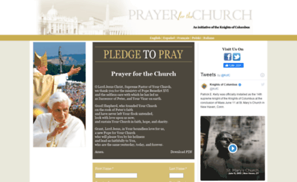 prayerforthechurch.com