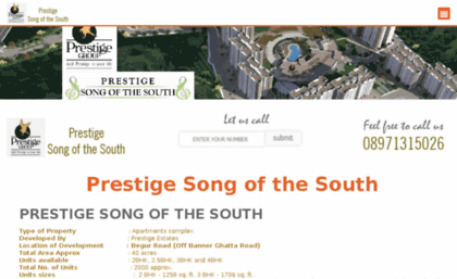 prestigesongofthesouth.org.in