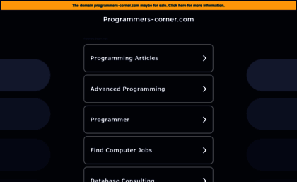 programmers-corner.com