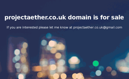 projectaether.co.uk