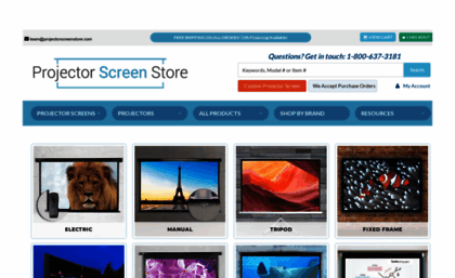 projectorscreenstore.com