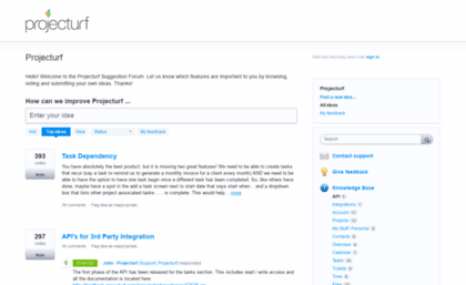 projecturf.uservoice.com