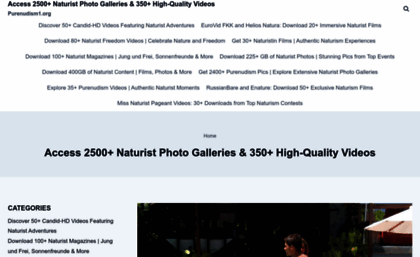 Purenudism1.org website. Naturism Life:
