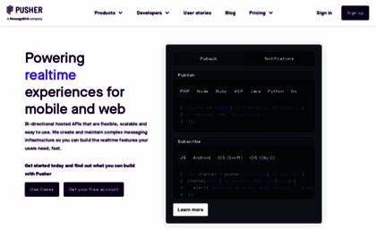 pusher.com