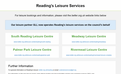 readingleisure.co.uk