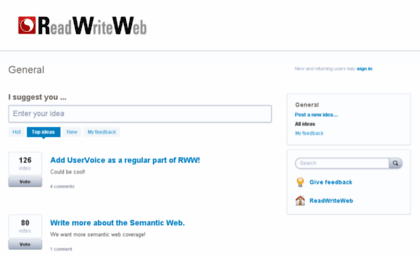 readwriteweb.uservoice.com