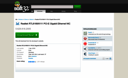 realtek-rtl8168-8111-pci-e-gigabit-ethernet-nic.soft32.com