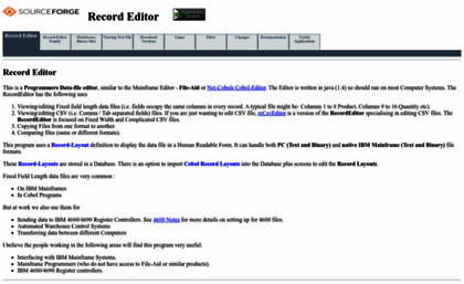 record-editor.sourceforge.net