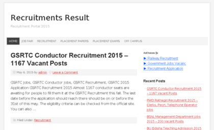 recruitmentsresult.co.in