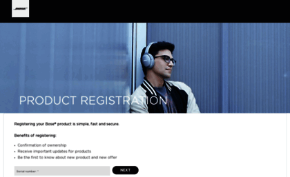 Bose Europe Product Registration