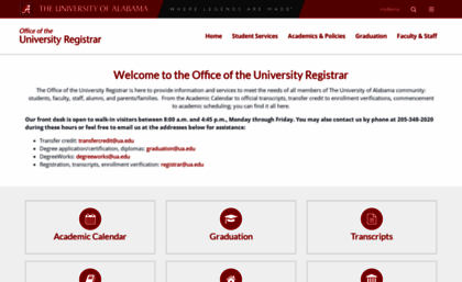 registrar.ua.edu