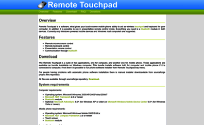 remotetouchpad.sourceforge.net