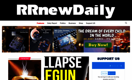 Restoredrepublic.co website. Home RRnewDaily.