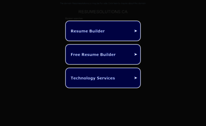 resumesolutions.ca