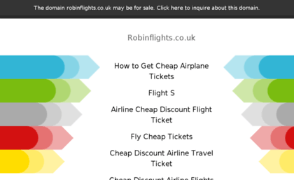 robinflights.co.uk