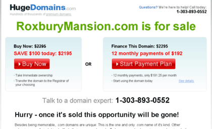 roxburymansion.com