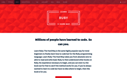 ruby.learncodethehardway.org