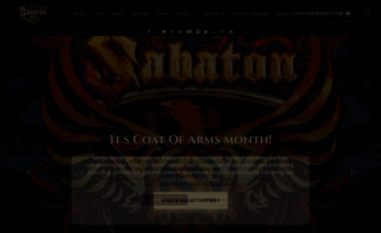 Sabaton  Official Website