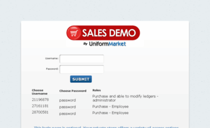 salesdemo.uniformmarket.com