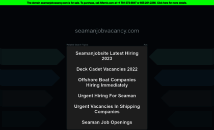 seamanjobvacancy.com