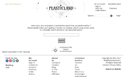 search.shopplasticland.com