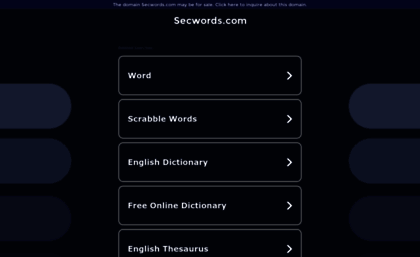 secwords.com