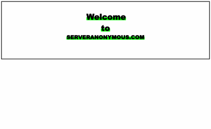 serveranonymous.com