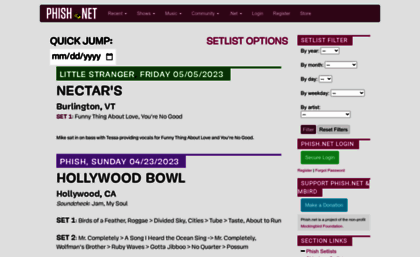 setlists.phish.net