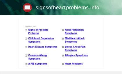 signsofheartproblems.info
