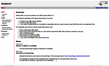 simplexml.sourceforge.net