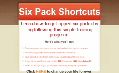 sixpackshortcuts.healthylivingtomorrow.com