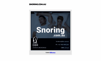 snoring.com.au