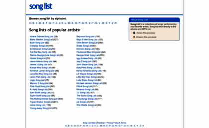 song-list.net