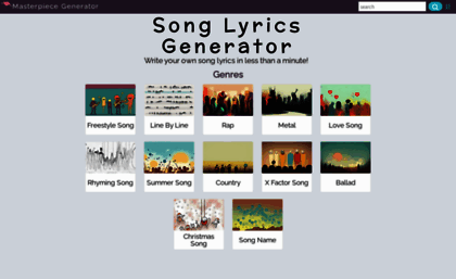 Song Lyrics Generator Org Uk Website Song Lyrics Generator