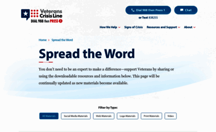 spreadtheword.veteranscrisisline.net
